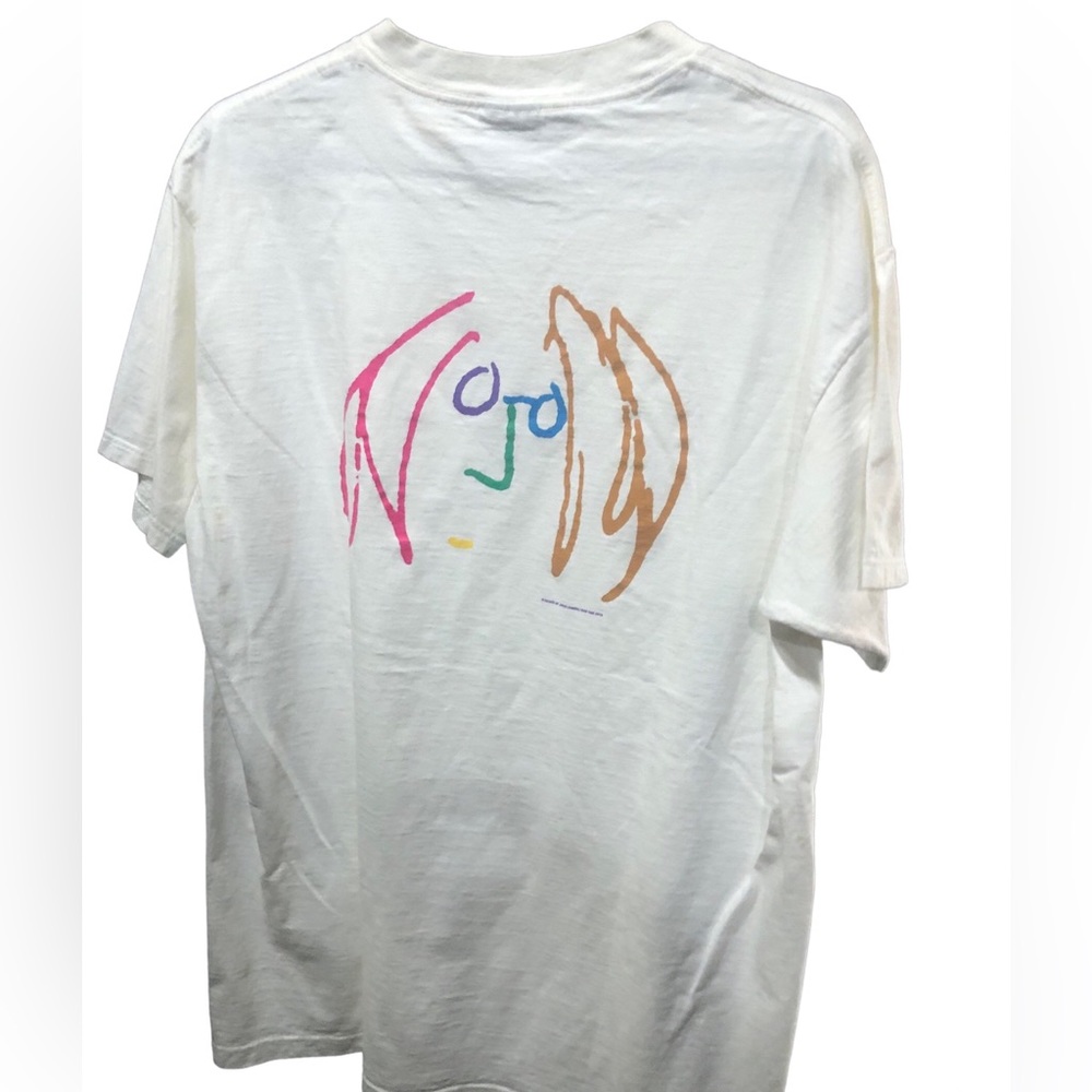 John Lennon Estate Art Tee double sided, large image on back Oneita Tag Cotton